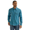 Wrangler Retro® Men's Premium Long Sleeve Western Shirt - Modern Fit - Turquoise