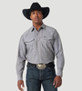 Wrangler® Men's Chambray Long Sleeve Western Shirt - Moonless Night