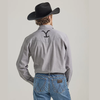 Wrangler® Yellowstone Men's Long Sleeve Western Snap Shirt - Grey Chambray