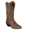 Ariat Ladies “Heritage Western R-Toe” Cowboy Boots - Distressed Brown