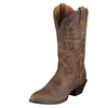 Ariat Ladies “Heritage Western R-Toe” Cowboy Boots - Distressed Brown