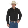 Wrangler® Men's Western Shirts - Black