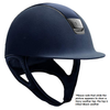 Samshield Premium Alcantara Helmet with Leather Top - Black Chrome - FREE Samshield Sling Bag