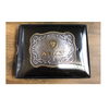 Ariat Logo Silver & Gold Rectangle Buckle
