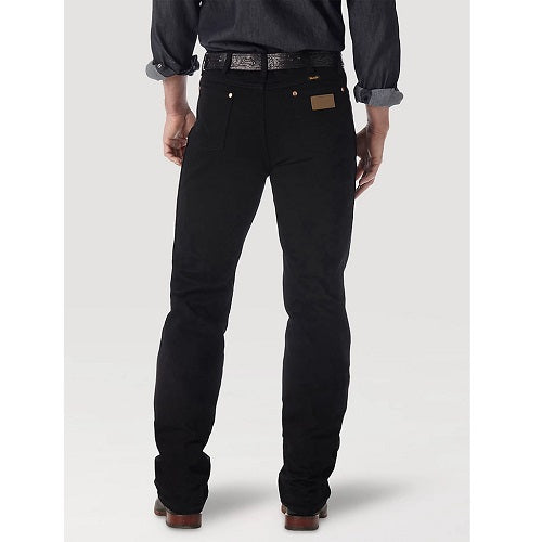 Wrangler Men's Cowboy Cut Active Flex Slim Fit Jean, Black, 34W x 34L :  : Clothing, Shoes & Accessories