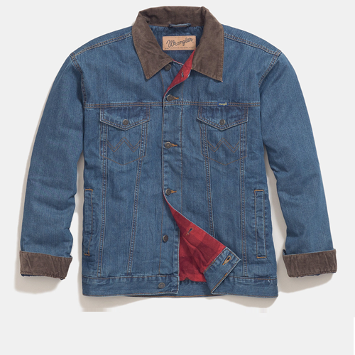 Wrangler blanket 2025 lined denim jacket
