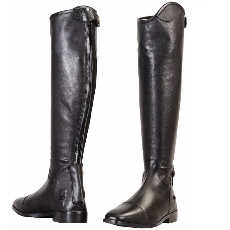 Wellesley Ladies Leather Tall Show Boots 10.5 Wide