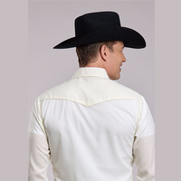 Roper® Men's Performance Snap Western Shirt - White Asparagus