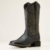 Ariat® Women's "Round Up Remuda" Western Boots - Black Deertan