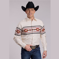 Roper® Men's Vintage Snap Western Shirt - Aztec Border