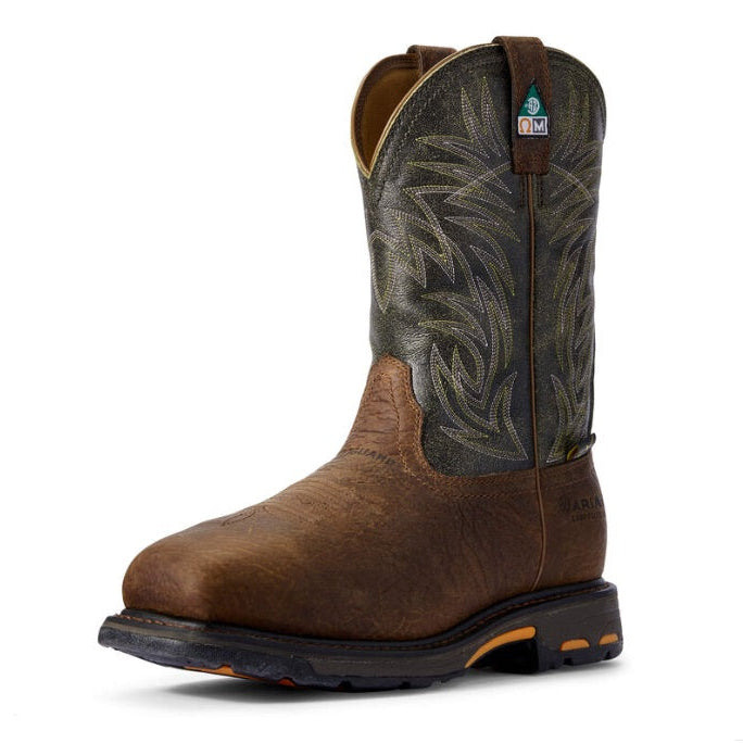 Ariat Men's "WorkHog" CSA MetGuard Composite Toe Cowboy Boot - Ridge Brown