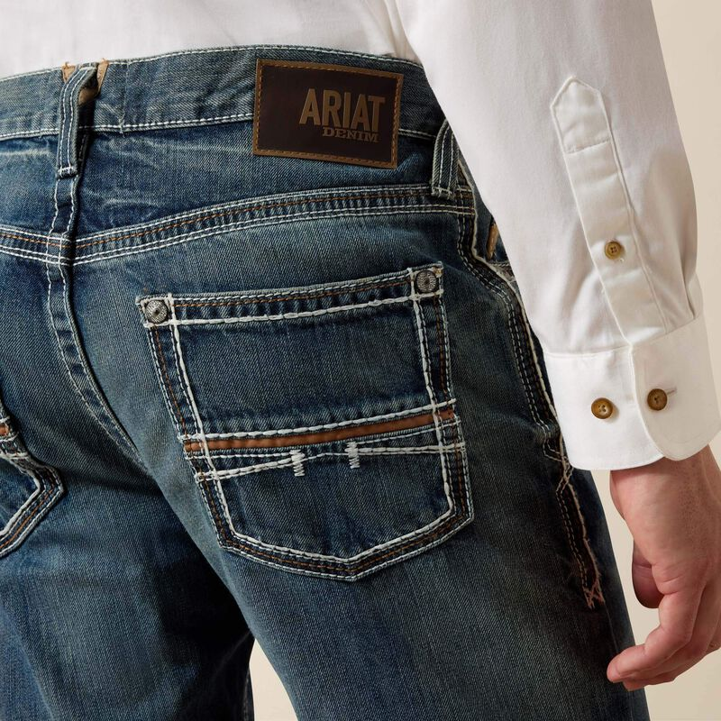 Ariat® Men's "M4 Coltrane" Boot Cut Jeans - Durango