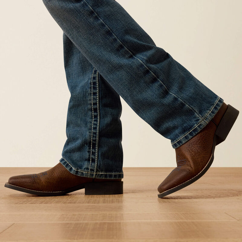 Ariat® Boy's "B4 Coltrane" Boot Cut Jeans - Durango
