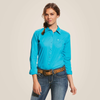 Ariat® Women's "Kirby" Stretch Western Shirt - Bluebird