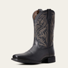 Ariat® Men's "Sport Herdsman" Western Boots - Black Deertan