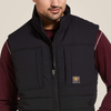 Ariat® Men's "Rebar Valiant" Ripstop Insulated Vest - Black