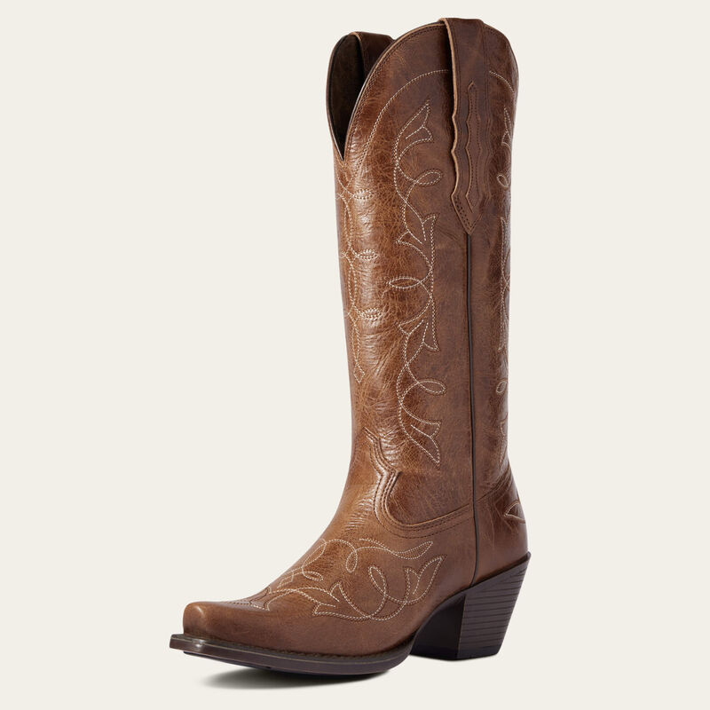 Ariat® Women's "Heritage D-Toe" StretchFit Western Boots - Dark Tan