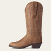 Ariat® Women's "Heritage Elastic Calf" Western Boots - Tan Bomber