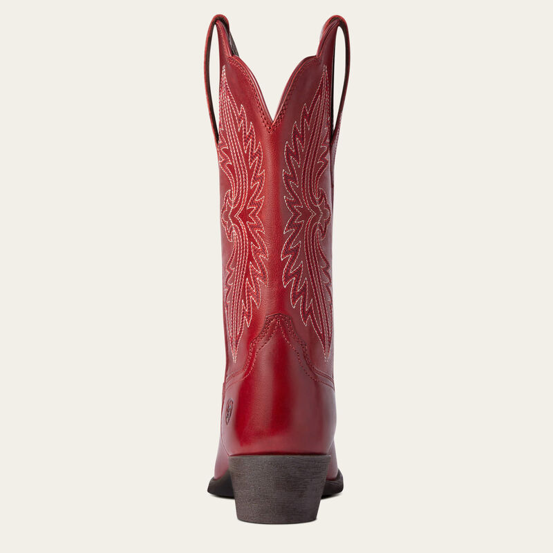 Ariat® Women's "Heritage R Toe StretchFit" Western Boots - Rosy Red
