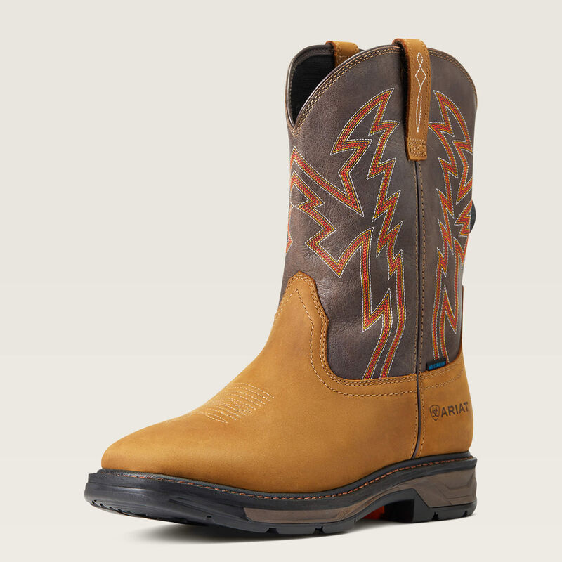 Ariat® Men's "WorkHog XT BOA" Waterproof Work Boots - Aged Bark