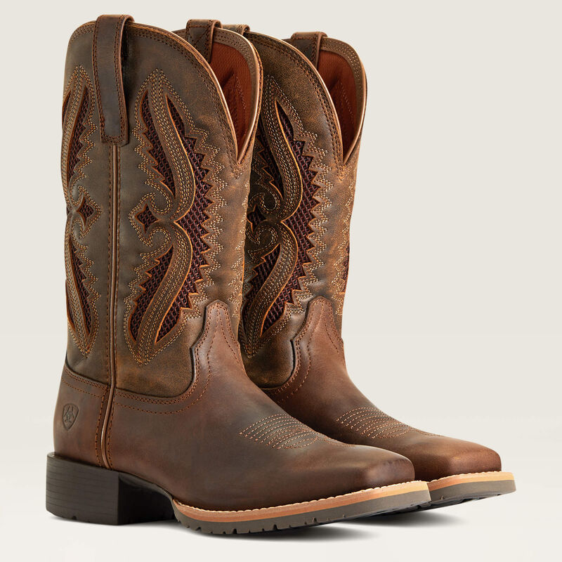 Ariat® Women's “Hybrid Rancher VentTEK” Cowboy Boots - Distressed Tan