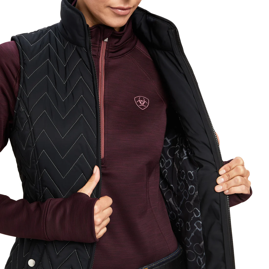 Ariat® Women's "Ashley" Insulated Vest - Black