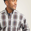 Ariat® Men's Pro Series "Geoffrey" Western Shirt - Estate Blue