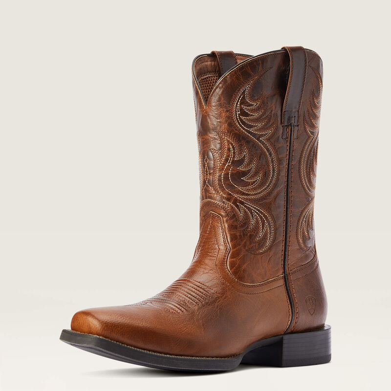 Ariat® Men's "Sport Boss Man" Western Boots - Rich Cognac