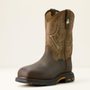 Ariat® Men's "WorkHog CSA" Waterproof Insulated Work Boots - Bruin Brown