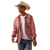 Ariat® Men's "Hart Retro" Long Sleeve Western Shirt - White Asparagus