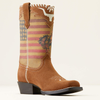 Ariat® Kid's "Futurity Rodeo Quincy" Western Boots - Chestnut