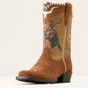 Ariat® Kid's "Futurity Rodeo Quincy" Western Boots - Chestnut