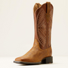 Ariat® Women's "Round Up Ruidoso" Western Boots - Pearl Burnished Chestnut