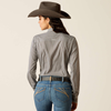 Ariat® Women's "Kirby Pro" Western Shirt - Relic White Stripe