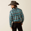Ariat® Men's "Prestcot" Classic Fit Western Shirt - Teal