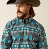 Ariat® Men's "Prestcot" Classic Fit Western Shirt - Teal
