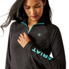 Ariat® Women's "Laguna" 1/4 Zip Long Sleeve Top - Black