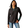 Ariat® Women's "Laguna" 1/4 Zip Long Sleeve Top - Black