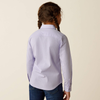 Ariat® Girl's "Kirby" Western Shirt - Sweet Lavender Stripe