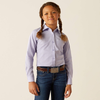 Ariat® Girl's "Kirby" Western Shirt - Sweet Lavender Stripe