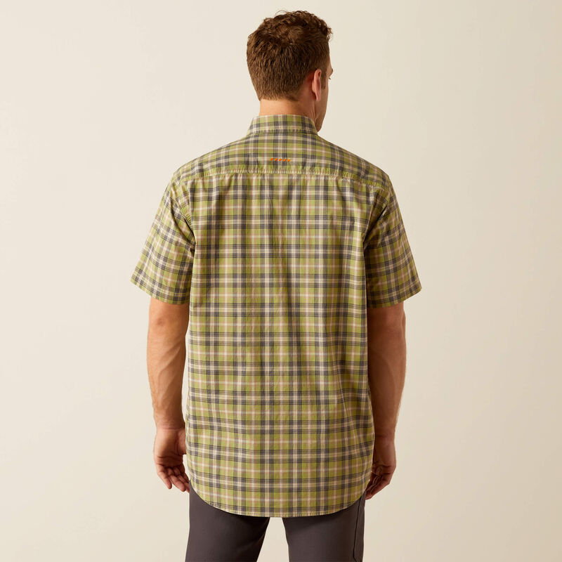 Ariat® Men's "Rebar" DuraStretch Western Shirt - Silver Mink