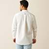 Ariat® Men's "Team Logo" Western Shirt - White & Teal