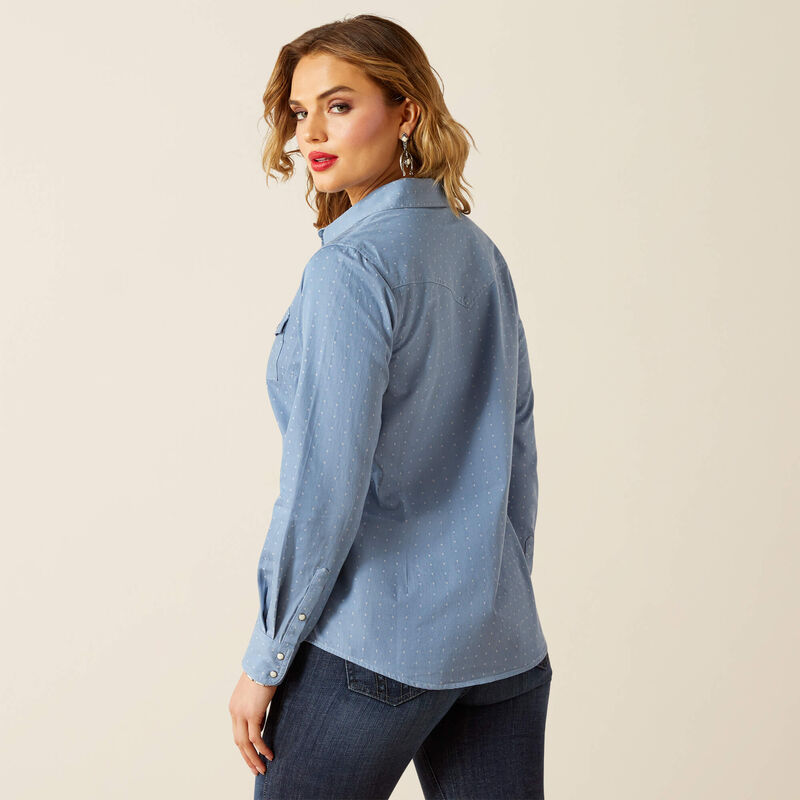 Ariat® Women's "Merchant" Western Shirt - Mercantile Dobby