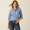 Ariat® Women's "Merchant" Western Shirt - Mercantile Dobby