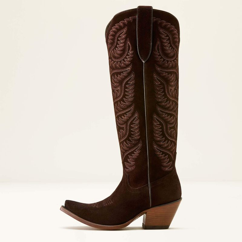 Ariat® Women's "Laramie X-Toe" Western Boots - French Roast Suede