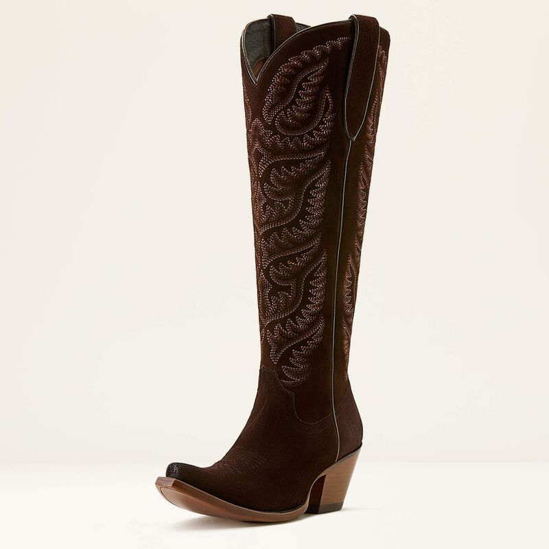 Ariat® Women's "Laramie X-Toe" Western Boots - French Roast Suede