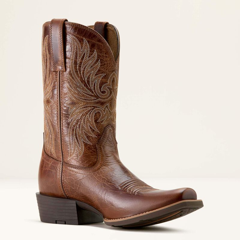 Ariat® Men's "Sport Narrow Cutter Toe" Western Boots - Dark Tan