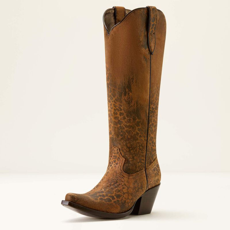 Ariat® Women's "Casanova" Western Boots - Distressed Leopard