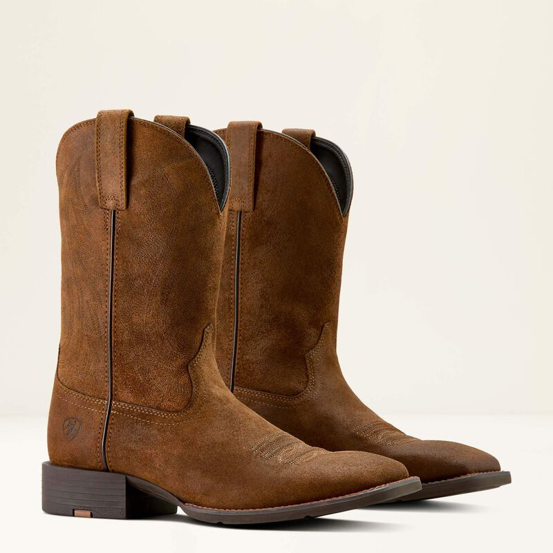 Ariat® Men's "Sport Big Country" Western Boots - Brown Roughout
