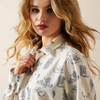 Ariat® Women's "Homestyle" Western Shirt - Deserted Print
